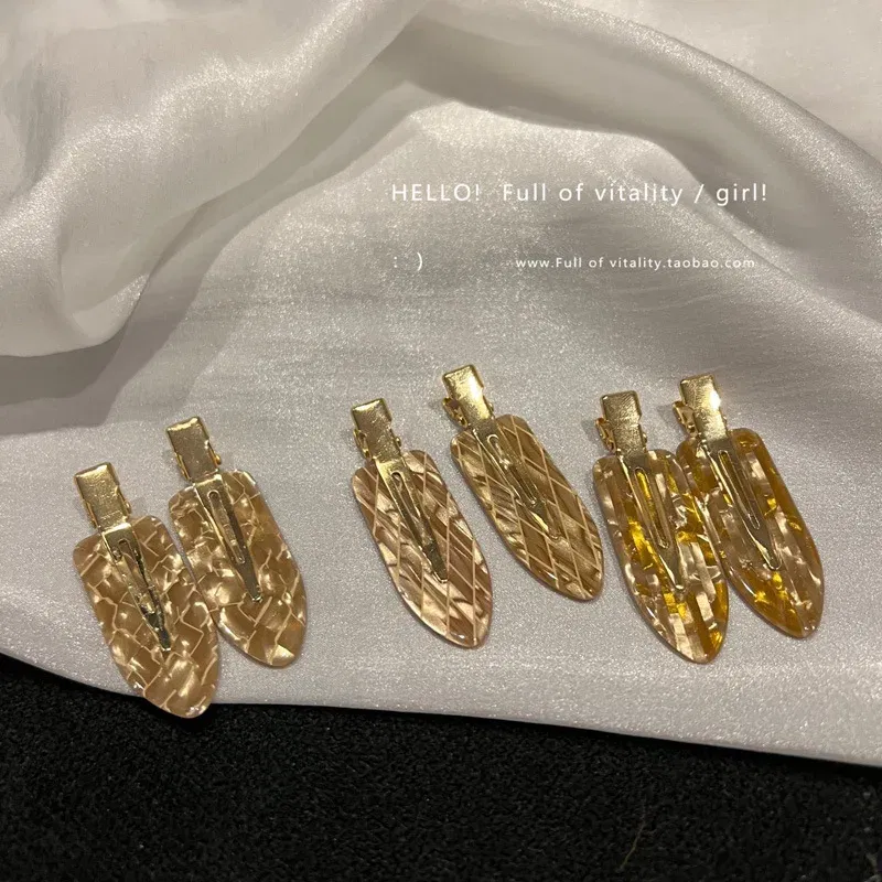 Color: SKY BLUE, Ships From: CHINA - Korea acetic acid seamless hairpin side bangs broken hair one word seamless hairpin makeup clip hair accessories headwear female