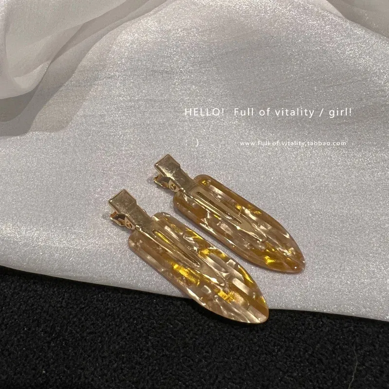 Color: SKY BLUE, Ships From: CHINA - Korea acetic acid seamless hairpin side bangs broken hair one word seamless hairpin makeup clip hair accessories headwear female