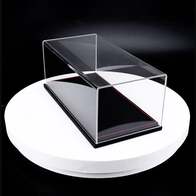 Color: green - 1/18 Acrylic Display Diecast Model Car Show Unto Them Box Cover Dust Cover