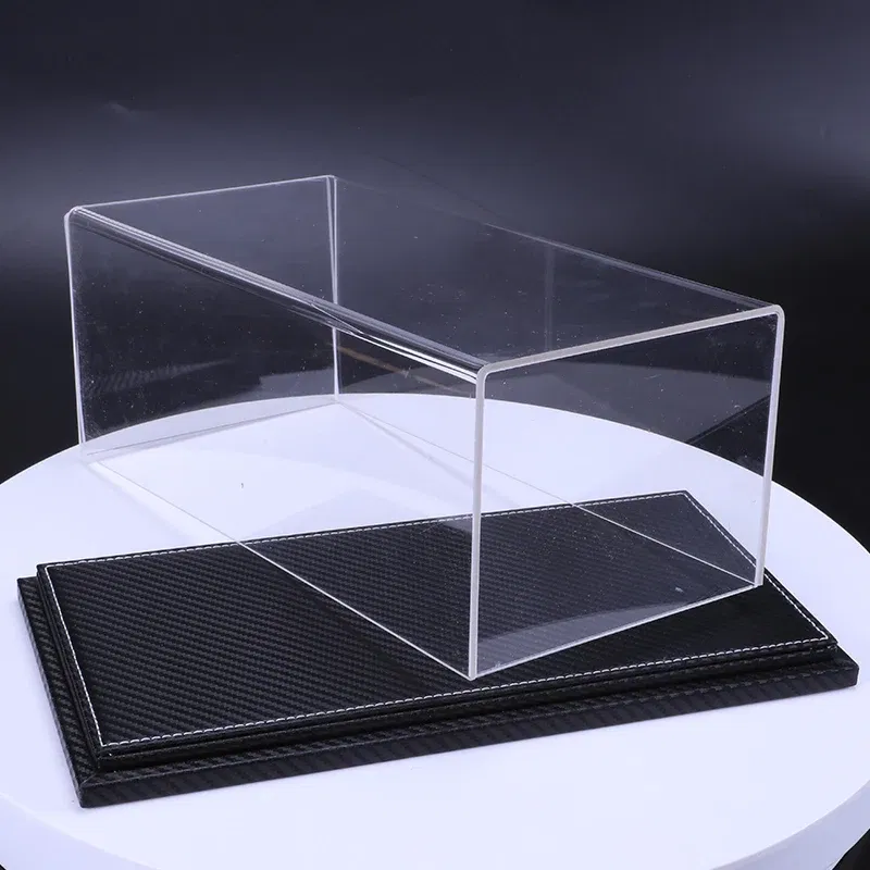 Color: green - 1/18 Acrylic Display Diecast Model Car Show Unto Them Box Cover Dust Cover