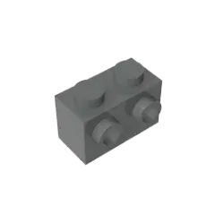Color: Multicolor - MOC PARTS DIY GDS-634 BRICK 1X2 W. 2 KNOBS compatible with lego 11211 children's toys Assembles Building Blocks Technical