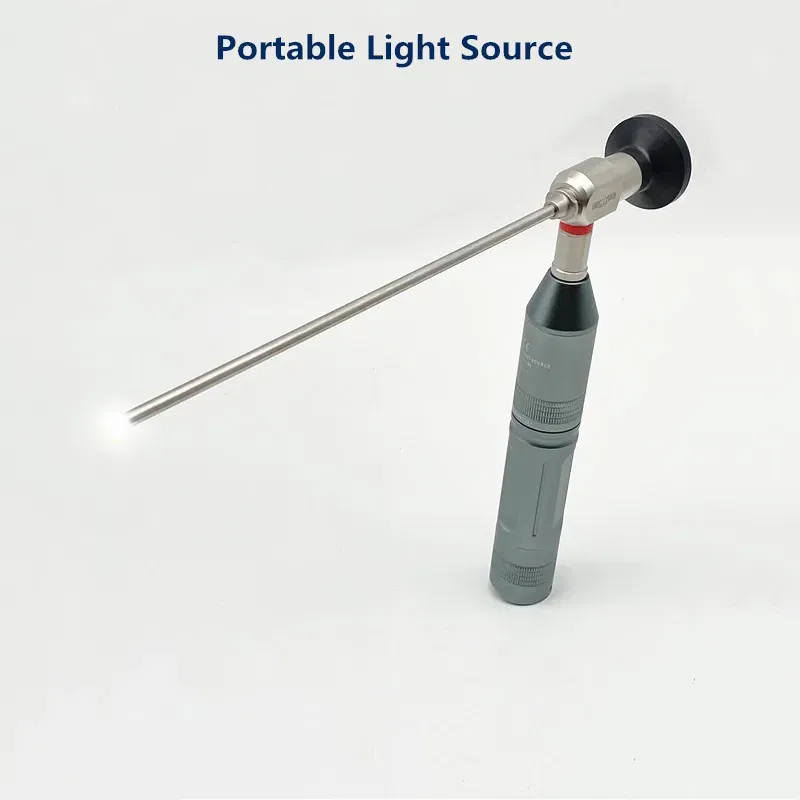 LED Cold Light Source Endoscope Mini Portable Handheld High Brightness Water-proof ENT Examination