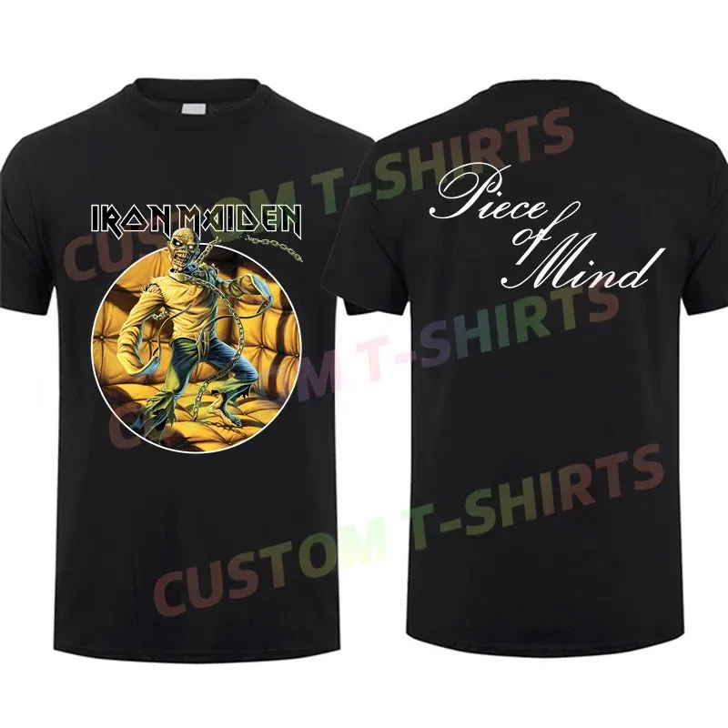 Color: Gold, Size: M - 2024 Men T Shirt Casual Iron The Future Past 2024 Tour Maidens T-shirt Graphic Summer Short Sleeves 100% Cotton S-3XL Cool Tee