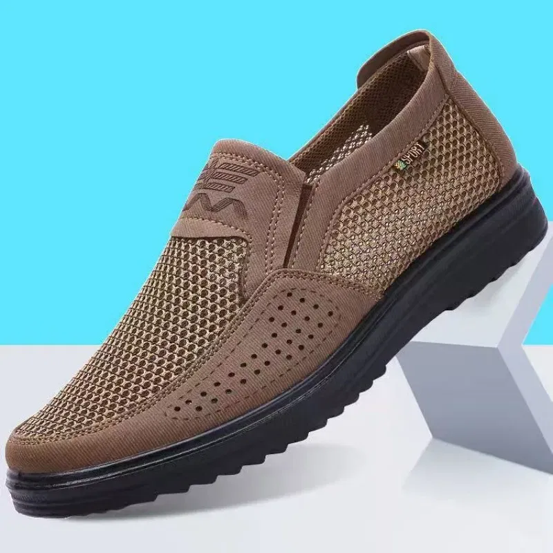 Color: Dark Grey, Shoe Size: 44 - 2023 Summer Hot sale Sneakers Men Fashion Casual Walking Shoes Breathable Mens Loafers Zapatillas Hombre men casual shoes