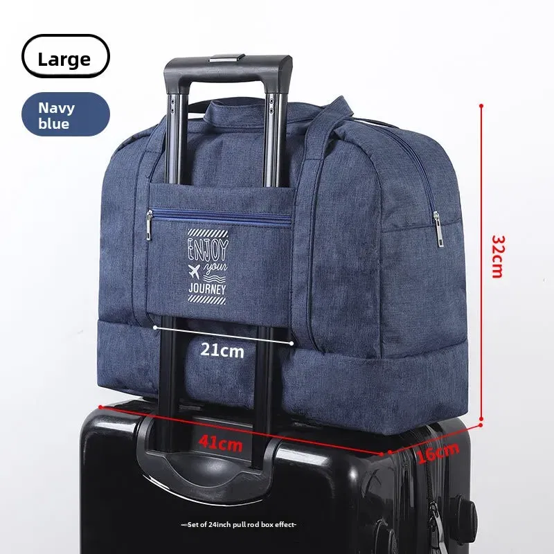 Color: Gold - Double-Layer Waterproof Travel Bag for Gym & Swimming -Portable Handheld Dry/Wet Separation Cosmetic Toiletry Storage Unisex Bag