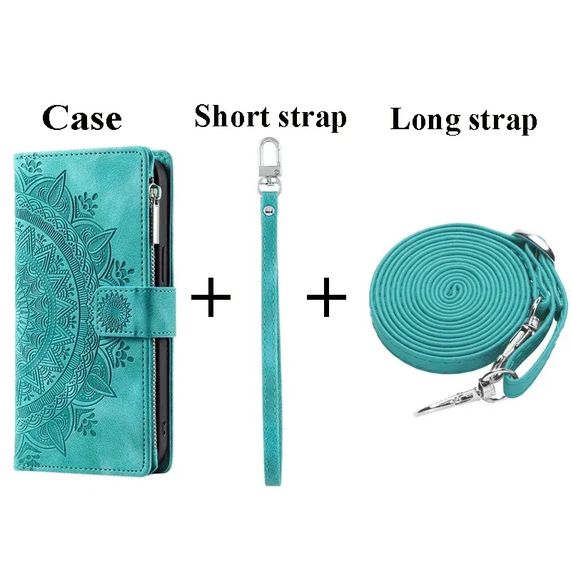 Color: light yellow, Material: Microfiber - For OPPO A38 A58 A57 A 78 38 4G 5G Book Case Crossbody Lanyard Zipper Wallet Funda OPPO A78 Case Phone A98 A 58 98 A18 A77 S A17