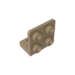 Color: Chocolate - MOC PARTS GDS-642 ANGULAR PLATE 1.5 BOT. 1X2 2/2 compatible with lego 99207 children's toys Assembles Building Blocks Technical
