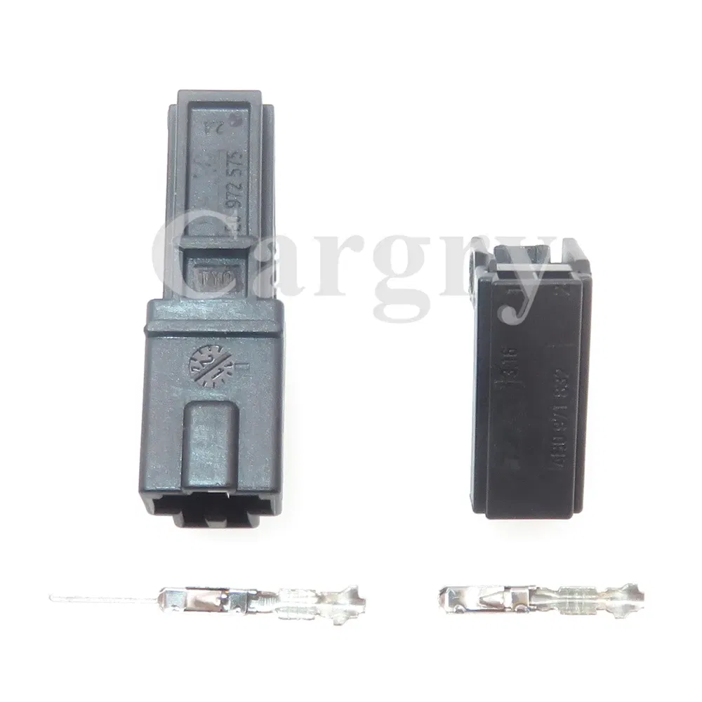 Color: black - 1 Set 2P Automobile Speaker Wire Harness Socket with Wires AC Assembly for VW Audi 1-1534113-1 1534155-1 4B0971832 4E0972575