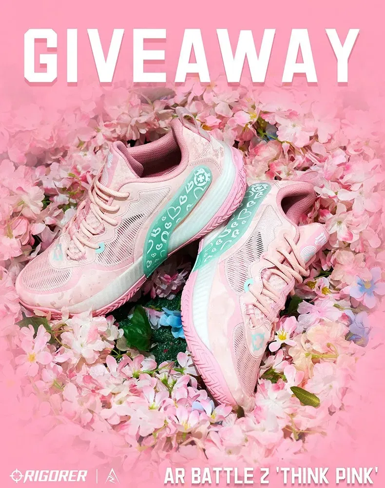 RIGORER AR Battle 2 'Think Pink'Austin Reaves Basketball Shoes Men Shock Cushioning Low top Professional Practical Sneakers