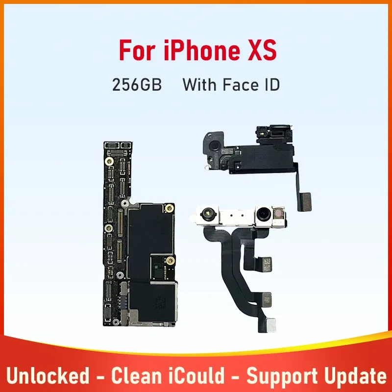 Color: Skin Color, Ships From: CHINA - Top Tested Motherboard for iPhone X XR XS Max 64g 128g 256g Unlocked Mainboard With Face ID Cleaned Logic Board