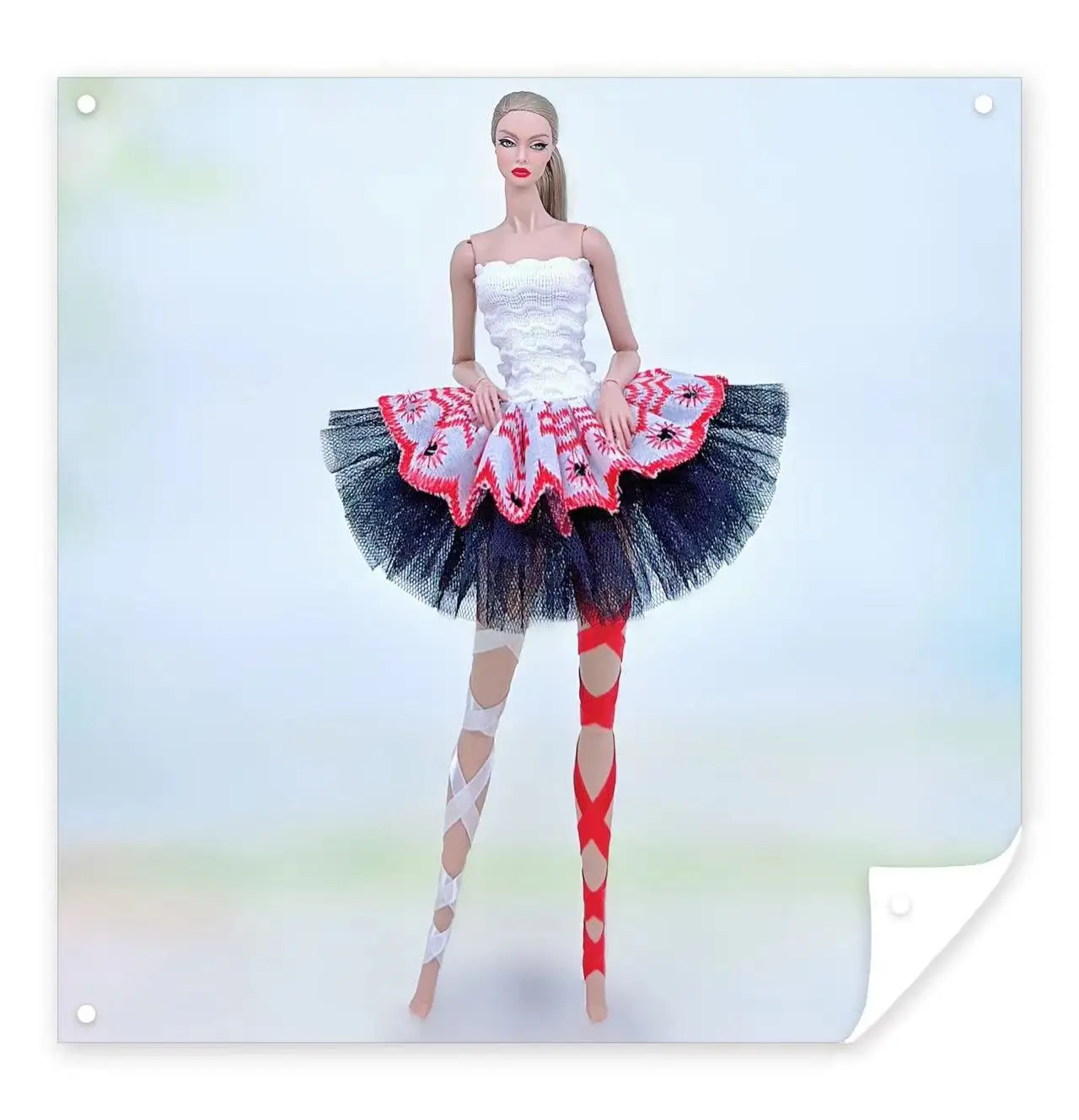 Color: SKY BLUE - for clothes for barbie ballerina