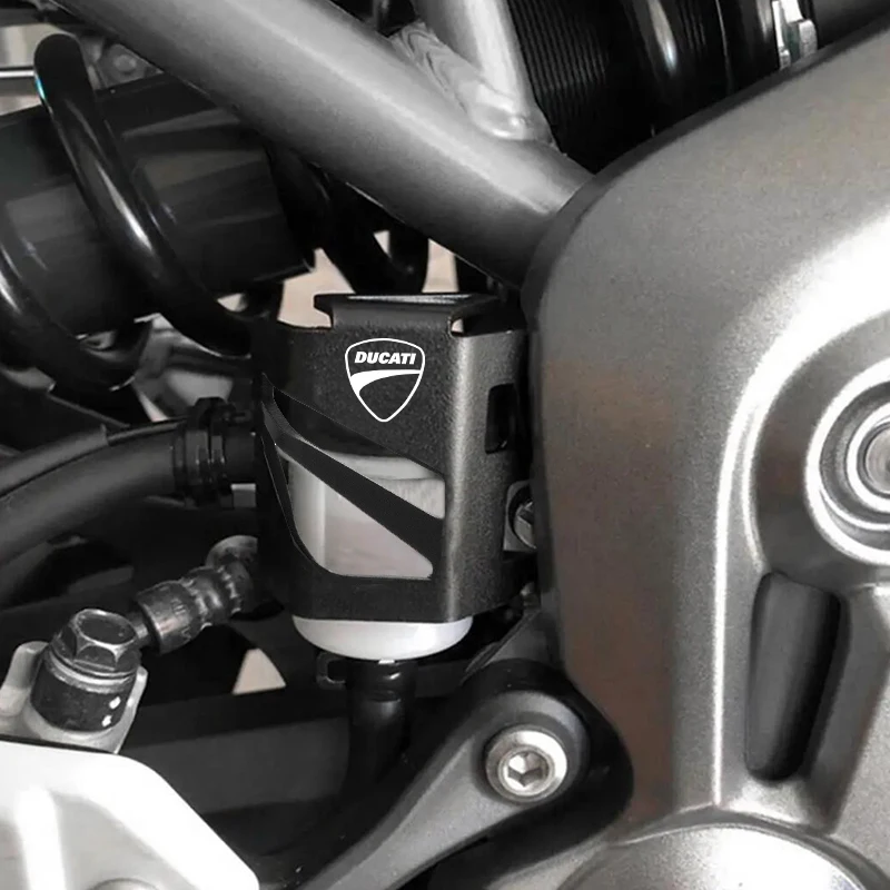Color: multi - Brake Fluid Reservoir Guard Cover Oil Tank Cup Protection For Ducati Multistrada 1100 S 1200 S GT 1260 Monster 1100 Accessories
