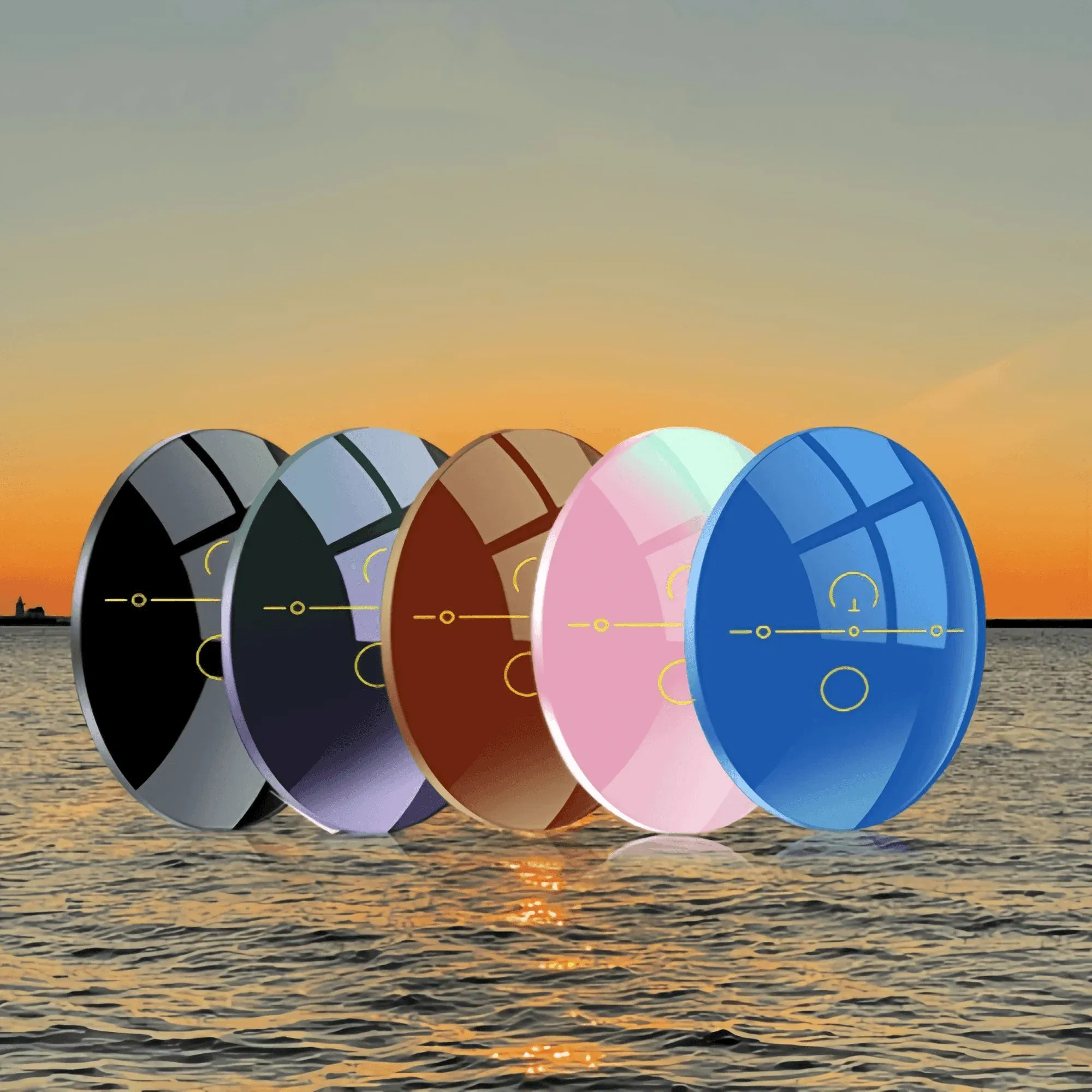 Lenses Color: WHITE, Lens Index: 1.61 - Old Flower ADD 1.56 1.61 1.67 1.74 Prescription CR-39 Aspheric Glasses Lenses Myopia Photochromic Sunglasse Lens