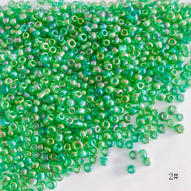 Color: black, Item Diameter: 4mm - 2mm 3mm 4mm Glass Seed Loose Beads Small Charms DIY Craft Bracelet Beads for Jewelry Making Supplies Necklace Accessories