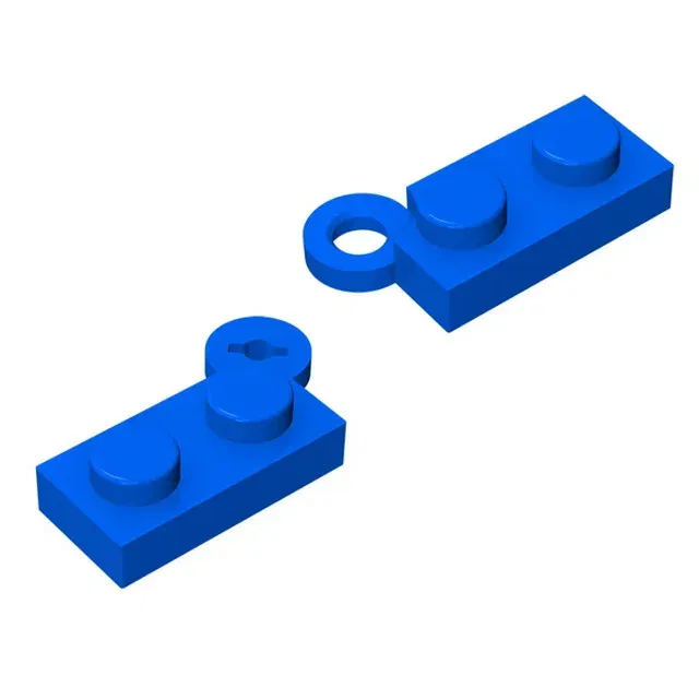 Color: light yellow - 10pcs MOC Brick Parts 73983 19954 2429 Hinge Plate 1 x 4 Swivel Compatible Building Block Particle DIY Assmble Kid Brain Toy