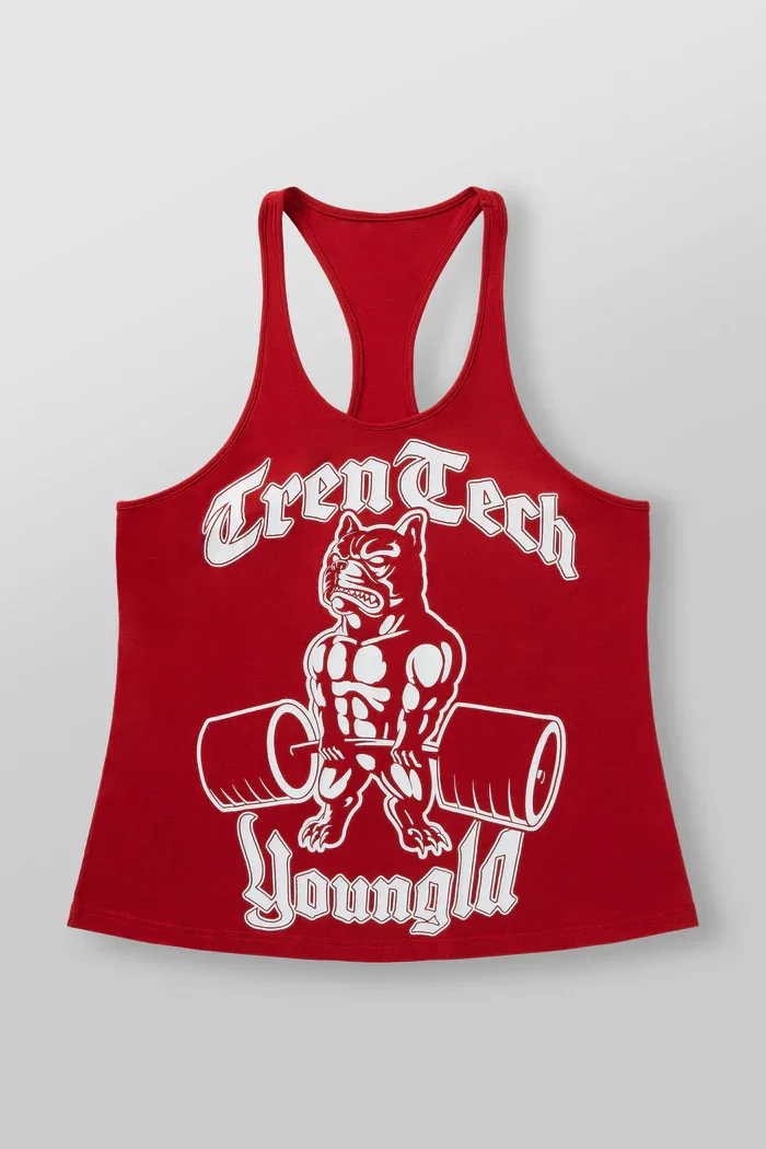 Color: Blue, Size: XXL - Young American new men's I-vest sports fitness hurdle sleeveless cotton loose running vest