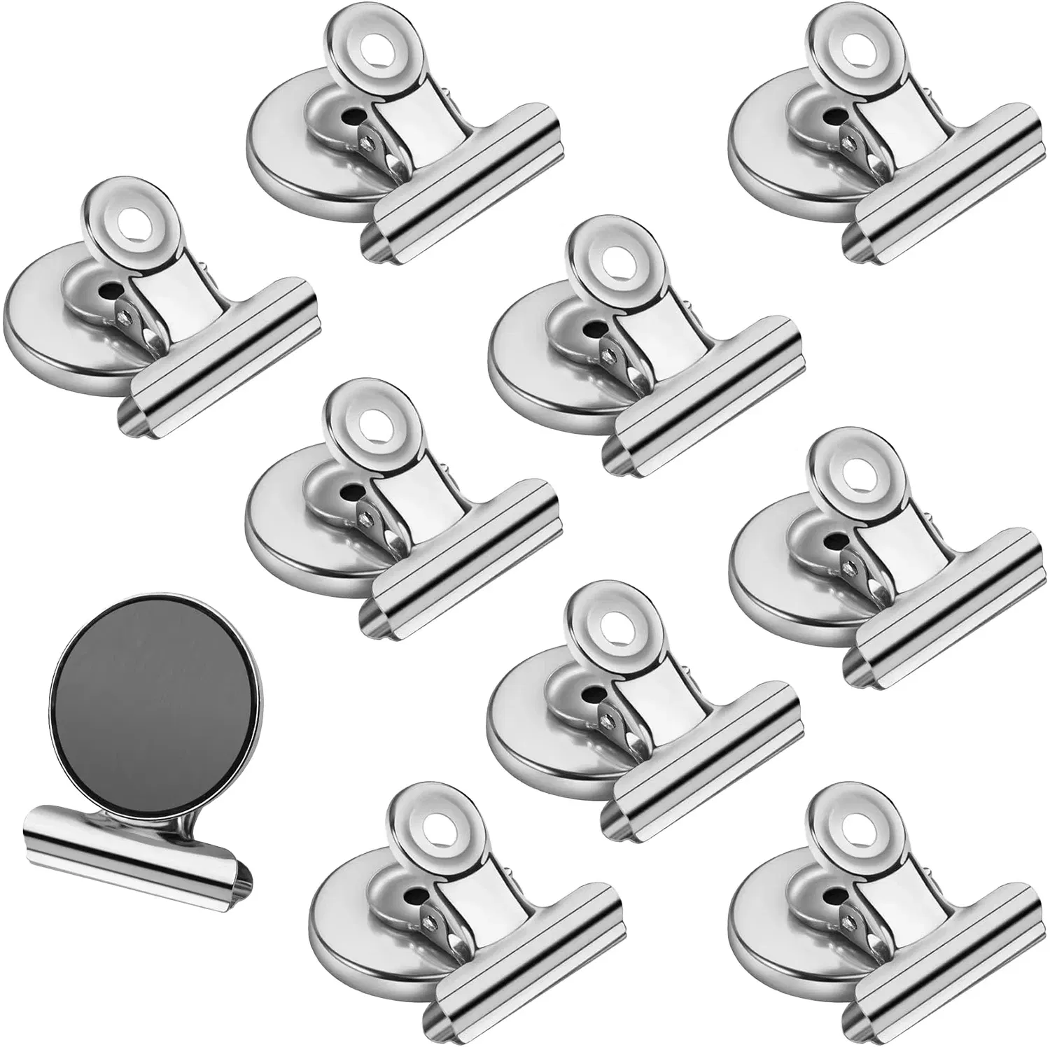 Color: plum - Strong Magnets Magnetic Clips Bulldog Clips Heavy Duty Magnetic Clips Perfect for Whiteboard Magnets Photo Displays Home