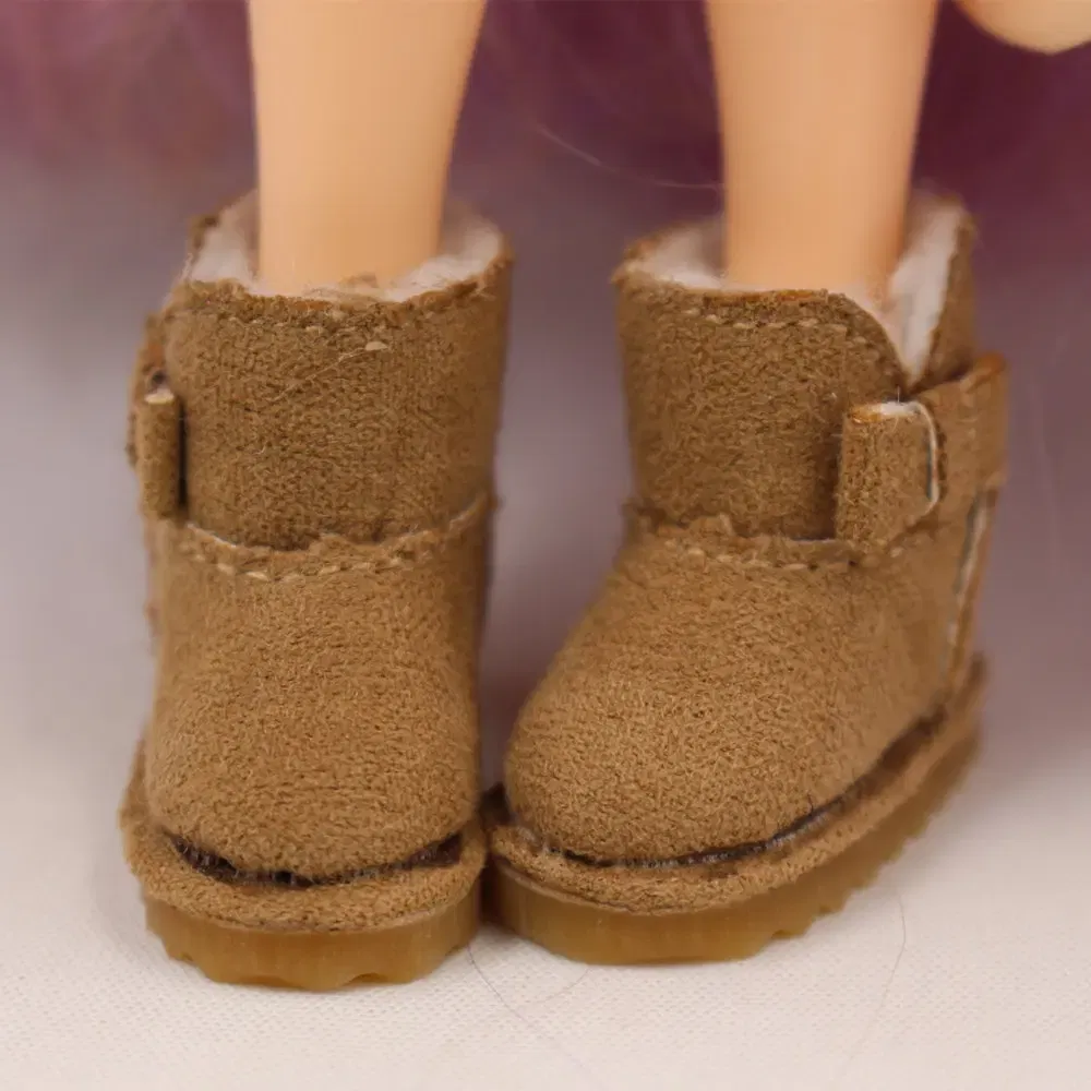 Color: Red - Blyth doll warm Snow Boot with 6 styles for chossing suitable for Rubber and Joint body