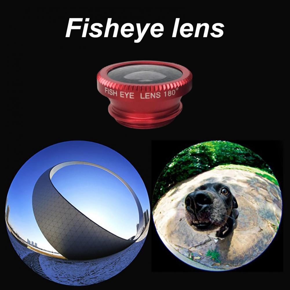 Color: black - New Wide Angle Macro Fisheye Lens Camera Kits Mobile Phone Fish Eye Lenses With Clip 0 67x For Iphone All Cell Phones