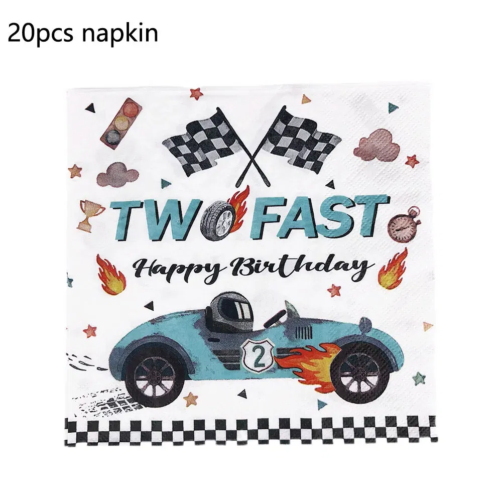 Color: light green, Capacity: 480ml - Racing Car Disposable Tableware PLates Cups Napkin Tablecloth Two Fast Birthday Party Decorations