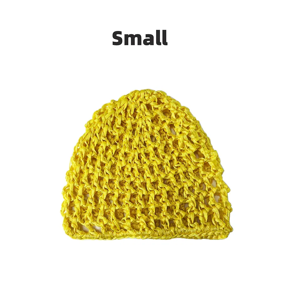 Color: P6/22 - Womens Mesh Hair Net Crochet Cap Stylish Bar Hair Net Hand-crocheted Silk Mesh Hair Accessories Hats Turban Night Cover Beanie