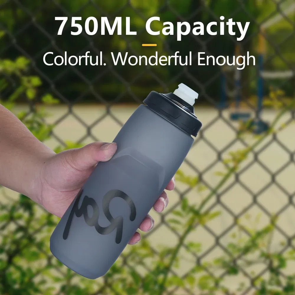 Color: green - Rapha Cycling Water Bottle 620/750ml Ultra light Leak-proof squeezable Taste-free Camping Hiking Sports Bicycle Kettle