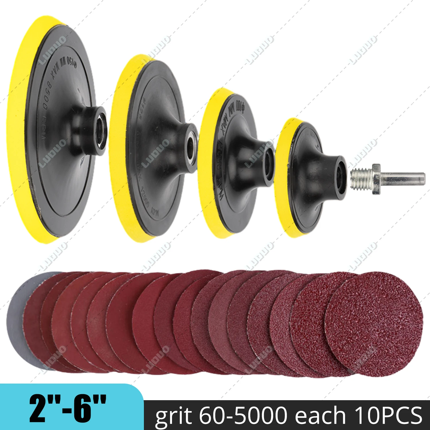 Color: Black, Ships From: CHINA, Model: 2000 - 2 3 4 5 6 Inch Round Sandpaper Disk Hook & Loop Sanding Disc Sanding Paper Sheet For Wood Steel Jewelry Car Detailing Polishing