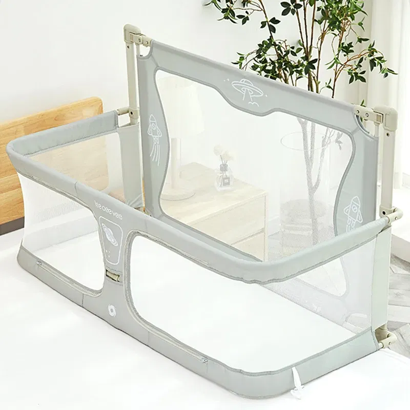 Color: Red, Ships From: Russian Federation - IMBABY Baby Safety Barrier Liftable Protective Side Bed 3 in 1 Baby Crib Portable Bed Rail Guard Sleeping Space for Baby Nest