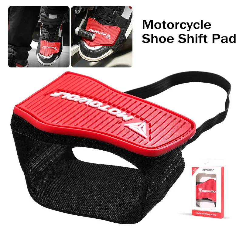 Color: black - Motorcycle Anti-skid Gear Shifter Rubber Shoes Protective Gear Shift Pad Lightweight Boot Cover Shifter Guards Protector