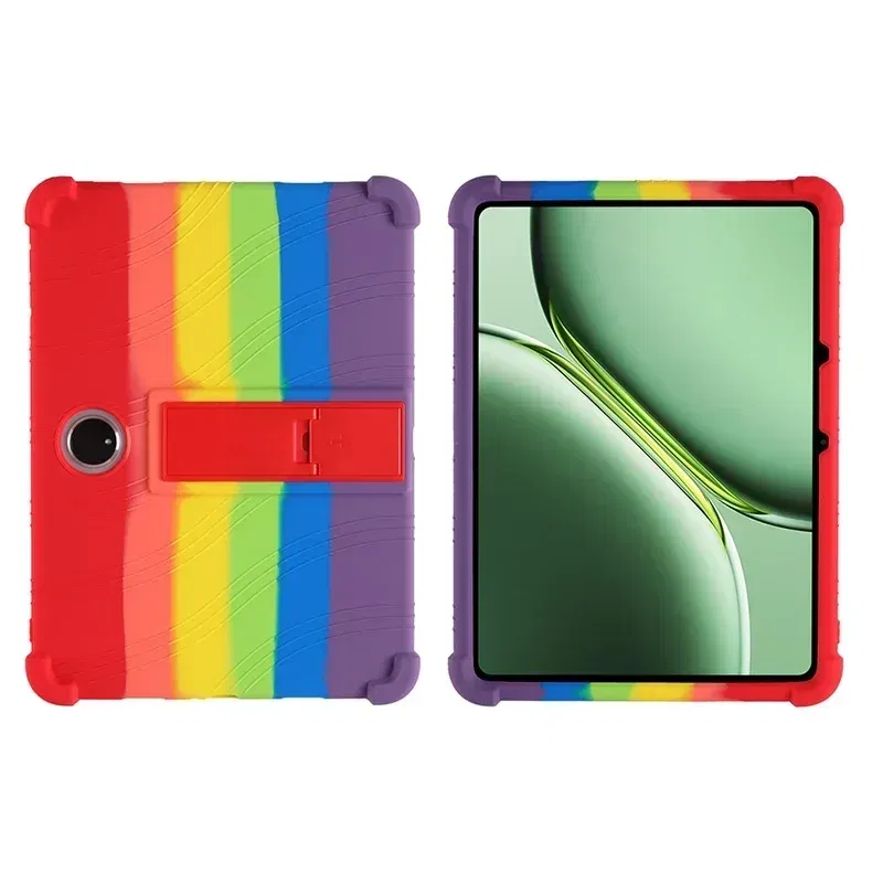 Color: WHITE, Size: eleven - Case for TCL Tab 11 Gen 2 Android 14 Tablet 11" 9465X Tablet PC Soft Silicone Shockproof Cover with Rear Kickstand