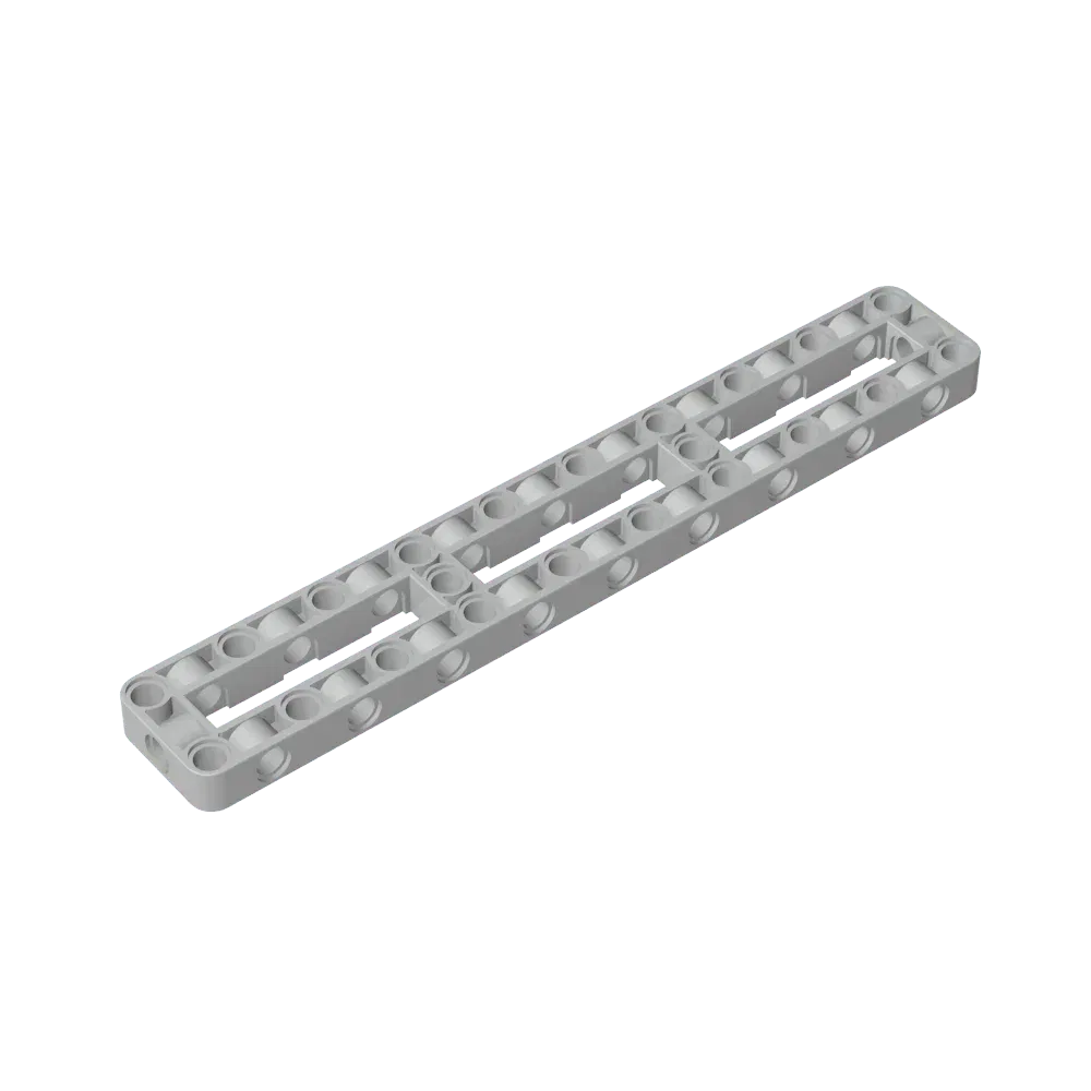 Color: WHITE - Gobricks GDS-2214 Technical Liftarm Modified Frame Thick 3 x 19 Open Center compatible with lego 67491 Assembles Building Blocks