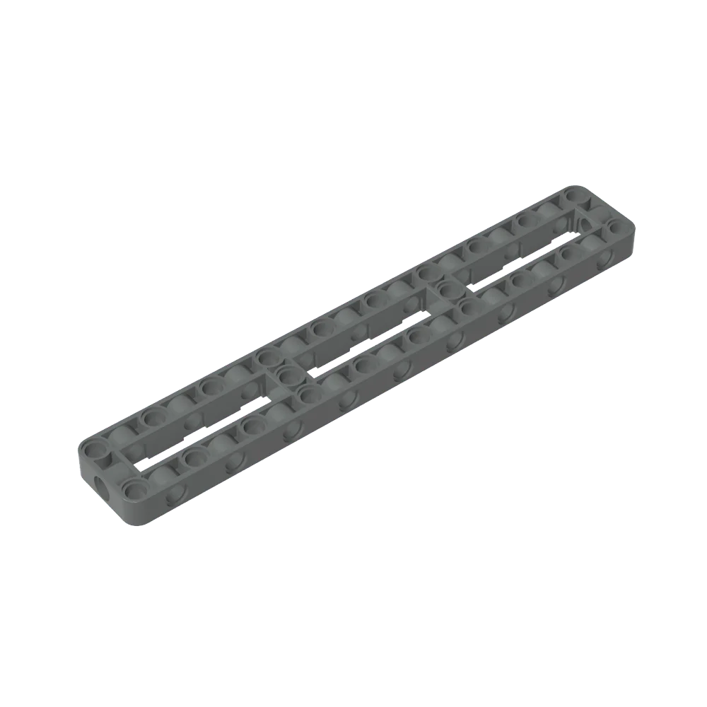 Color: WHITE - Gobricks GDS-2214 Technical Liftarm Modified Frame Thick 3 x 19 Open Center compatible with lego 67491 Assembles Building Blocks