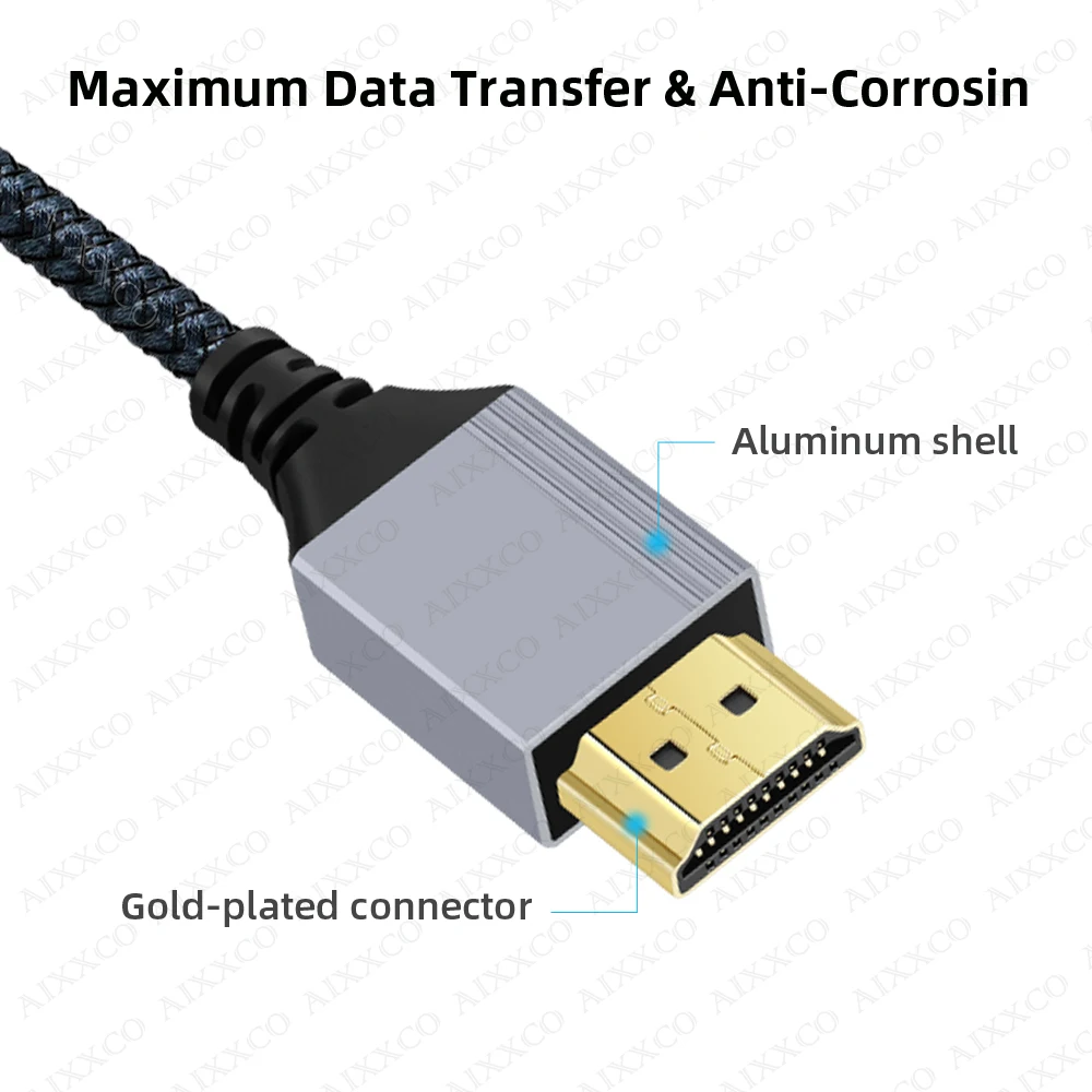 Length: 12m - HDMI-Compatible Cable 2.0 Wire 4K 60Hz for Xiaomi Xbox PS5 PS4 Laptops HDMI-Compatible Splitter Digital Cable Cord 2m 3m 5m 10m