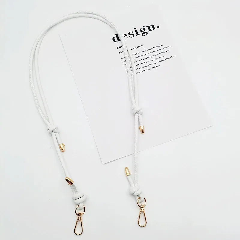 Color: Light Pink - Long Leather Shoulder Strap Crossbody Bag Adjustable Replacement Belt Handbag Strap Accessories DIY Bag Belt For Handbags