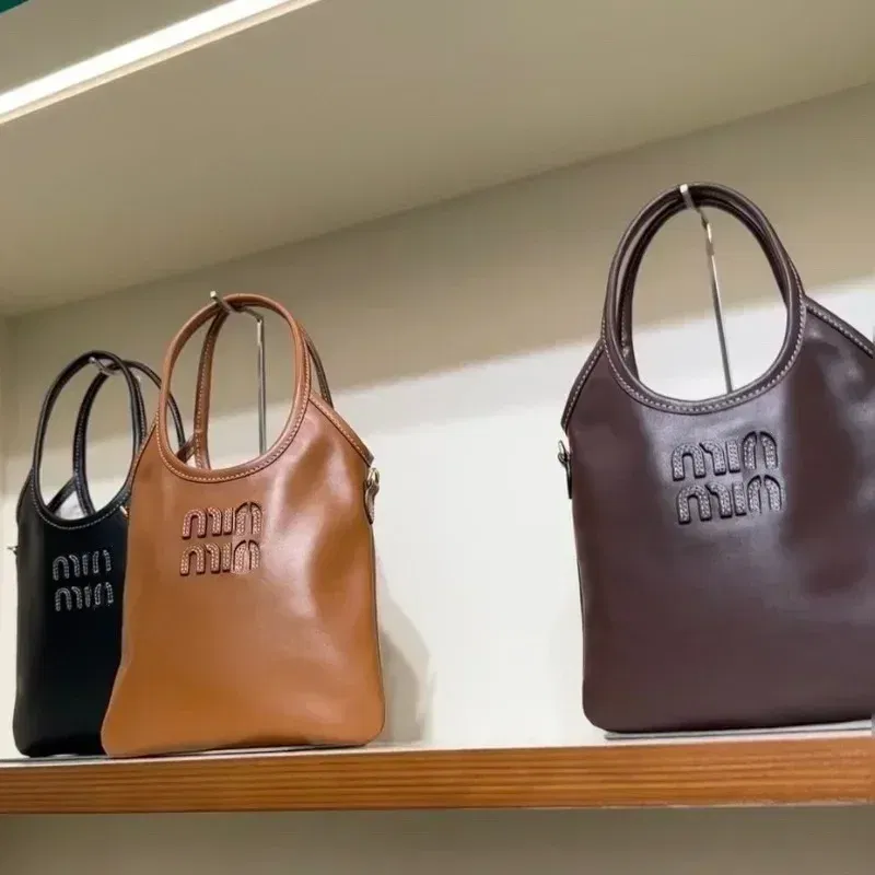Color: Beige - Retro Hobo Thousand Bird Grid Mini Underarm Bag, Mao Ni Large Capacity Shoulder Cross Carrying Tote Bag