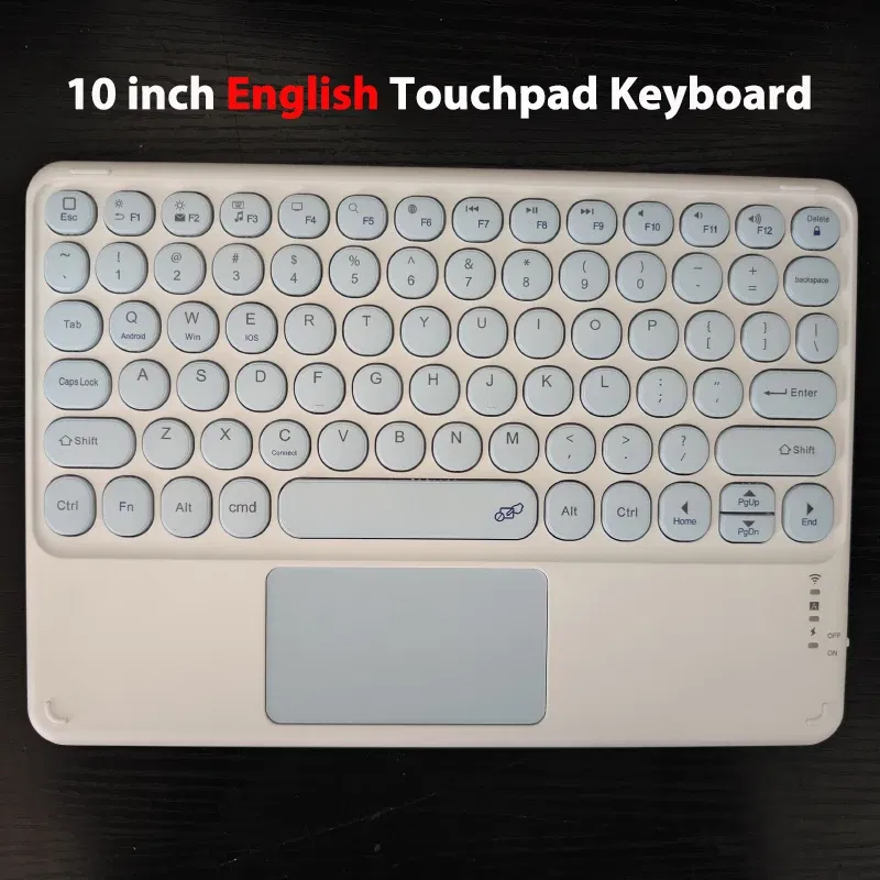 10 inch Bluetooth Keyboard Spanish Portuguese Korean Hebrew Italian German Russian Arabic Wireless Tablet Keyboard Magnetic