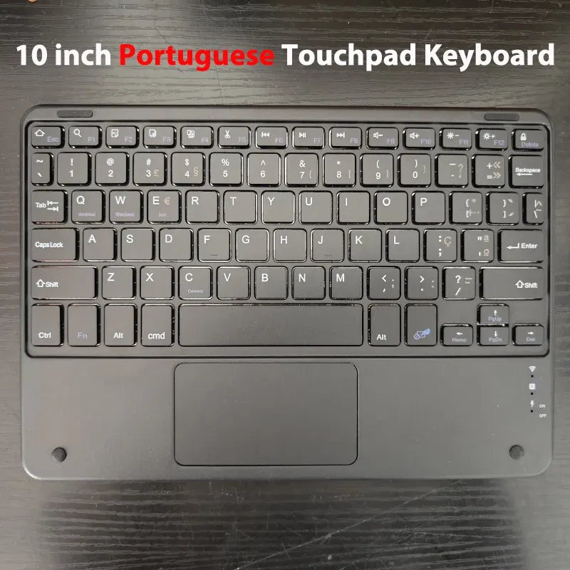 10 inch Bluetooth Keyboard Spanish Portuguese Korean Hebrew Italian German Russian Arabic Wireless Tablet Keyboard Magnetic
