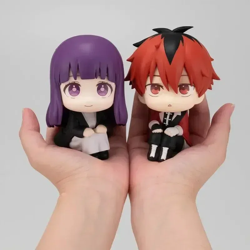 Color: GRAY - Anime Beyond Journey End Frieren Figure Fern Action Figures Cute Stark Figurine Look Up Model Decor Dolls PVC Collectible Toys