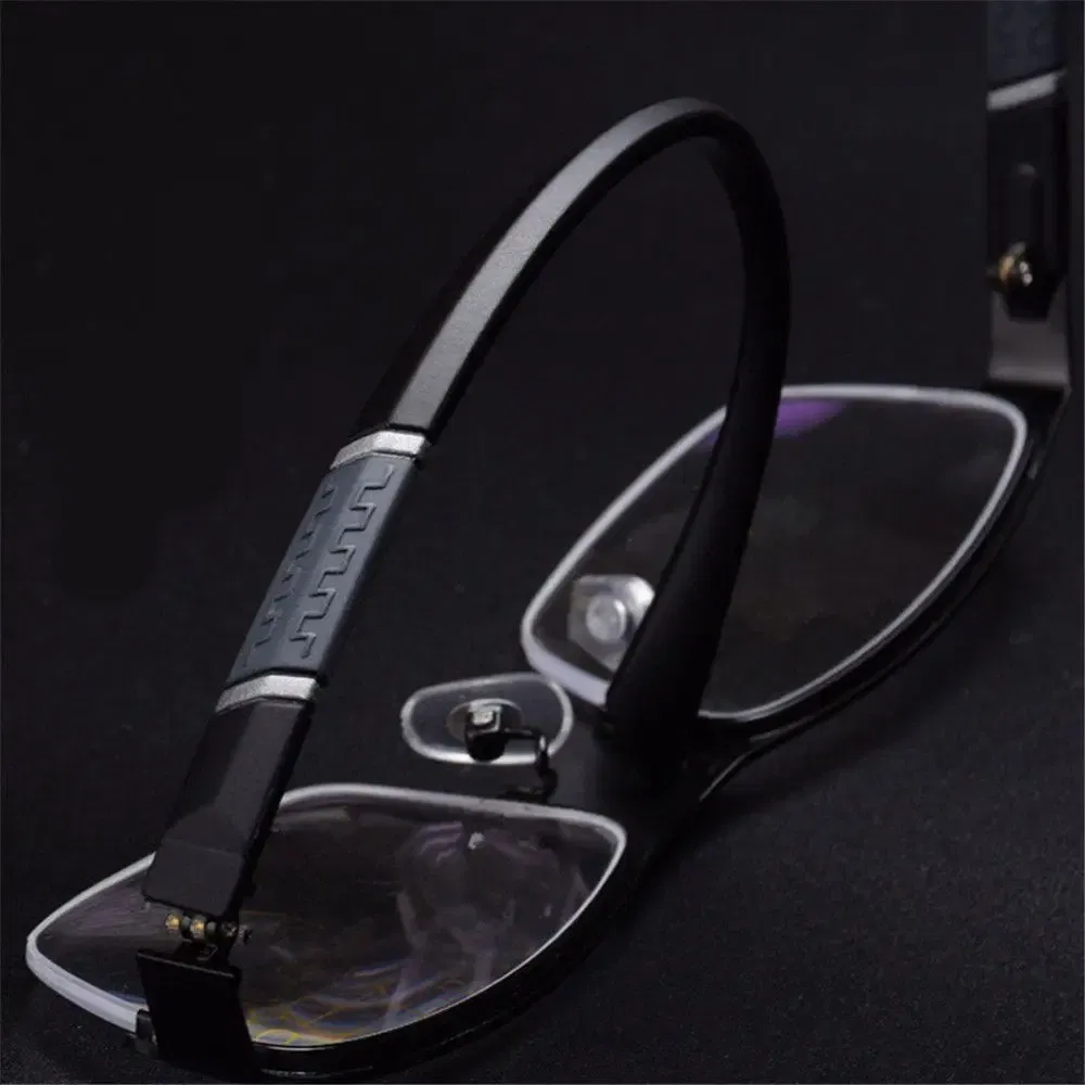 Frame Color: Pinkish Grey, Eye Prescription: +350 - Metal Anti-blue Light Reading Glasses Farsighted Eyeglasses Men Business Eyewear Diopter 0 +1.0 +1.5 +2.0 +2.5 +3.0 +3.5 +4.0