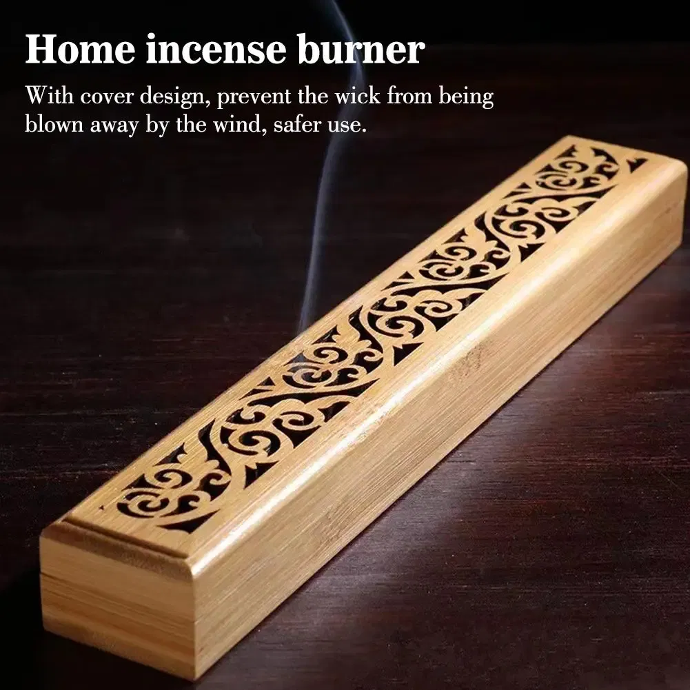 Color: Yellow, Ships From: CN - Natural Bamboo Board Incense Holder Anti-Ash Flying Incense Stick Holder Japanese Style Bamboo Incense Ash Catcher