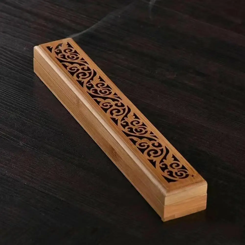 Color: Yellow, Ships From: CN - Natural Bamboo Board Incense Holder Anti-Ash Flying Incense Stick Holder Japanese Style Bamboo Incense Ash Catcher