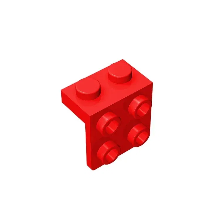 Color: plum - Gobricks GDS-641 ANGLE PLATE 1X2 / 2X2 compatible with lego 44728 21712 92411 children's DIY Educational Building Blocks