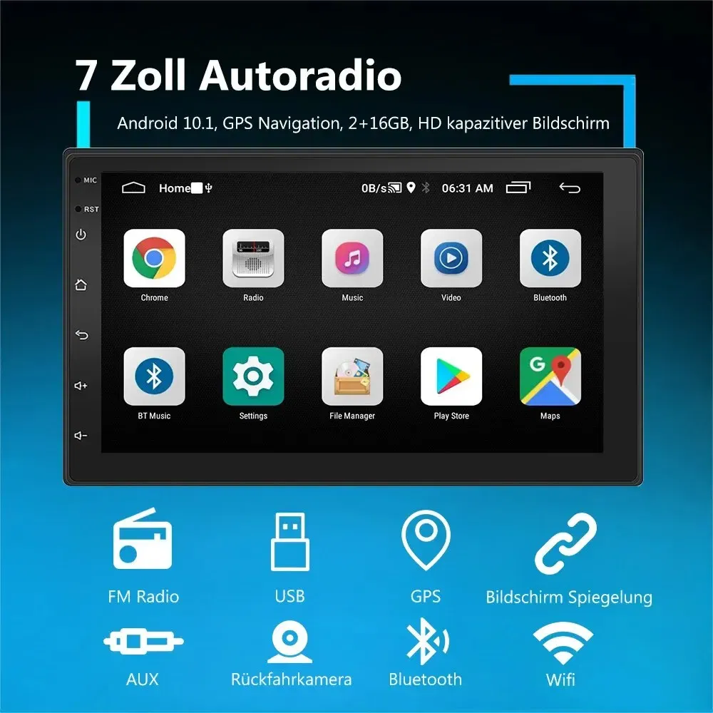 Color: Silver, Ships From: CHINA - ?‹ESSGOO Car Radio 2 Din 7"/9"/10" Carplay Auto Android 13 Mp5 Universal WIFI GPS Car Radio Multimedia Video Player FM Car Stereo