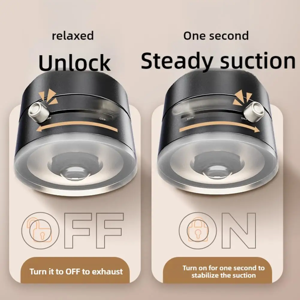 Color: WHITE - 180 Degree Adjustable Vacuum Suction Cup Folding Magnetic Mobile Phone Holder Foldable For Magsafe Lazy Car Suction Cup Holder