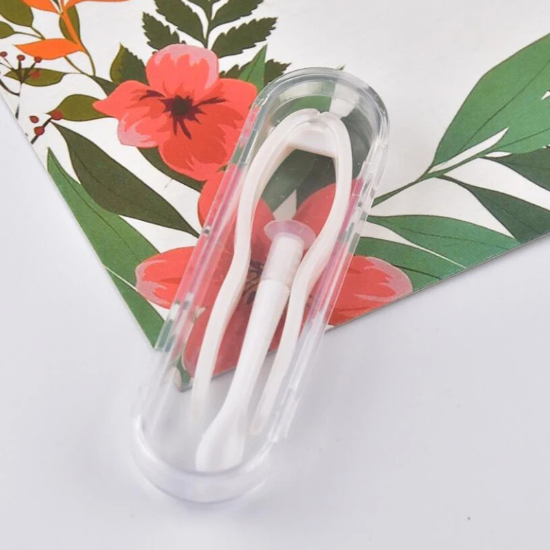 Color: Lavender - Remover Contact Lenses Inserter Color Tweezers Suction Stick Eyes Care Tool Kit Contact Lens Case Clip Stick Tweezers Pupils