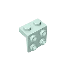 Color: tan - Gobricks GDS-641 ANGLE PLATE 1X2 / 2X2 compatible with lego 44728 21712 92411 children's DIY Educational Building Blocks