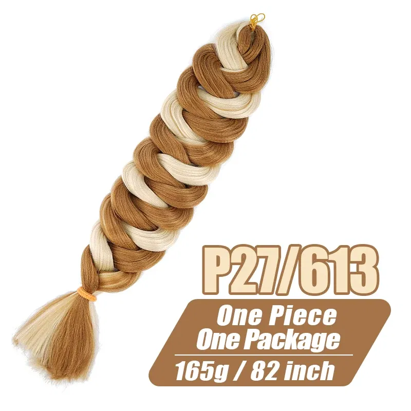 Color: #1, Stretched Length: 32inches, Ships From: CHINA, Bulk Buy: 1Pcs/Lot - Synthetic Braiding Hair Wholesale 82Inch 165g Ombre Braiding Hair Packs Jumbo Braid Hair For Women DIY Hairstyle Blue Grey