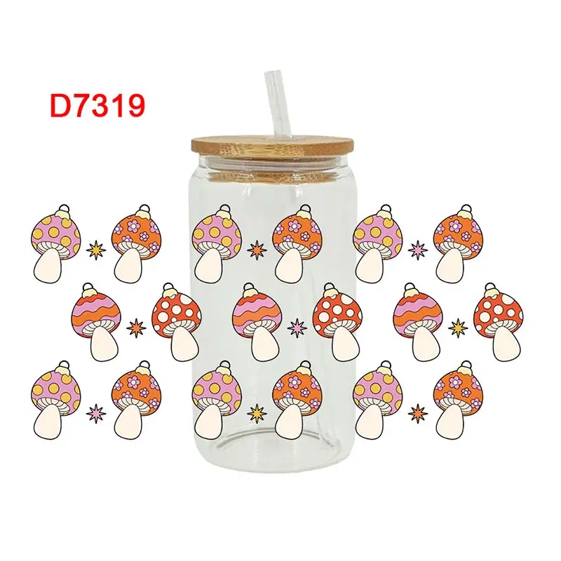 Color: black, Size: 45cm*5m - UV DTF Transfers Stickers, 16oz, Cup Wraps, Plant Flower Printed, DIY Glass Ceramic Metal Leather, Etc. D7270