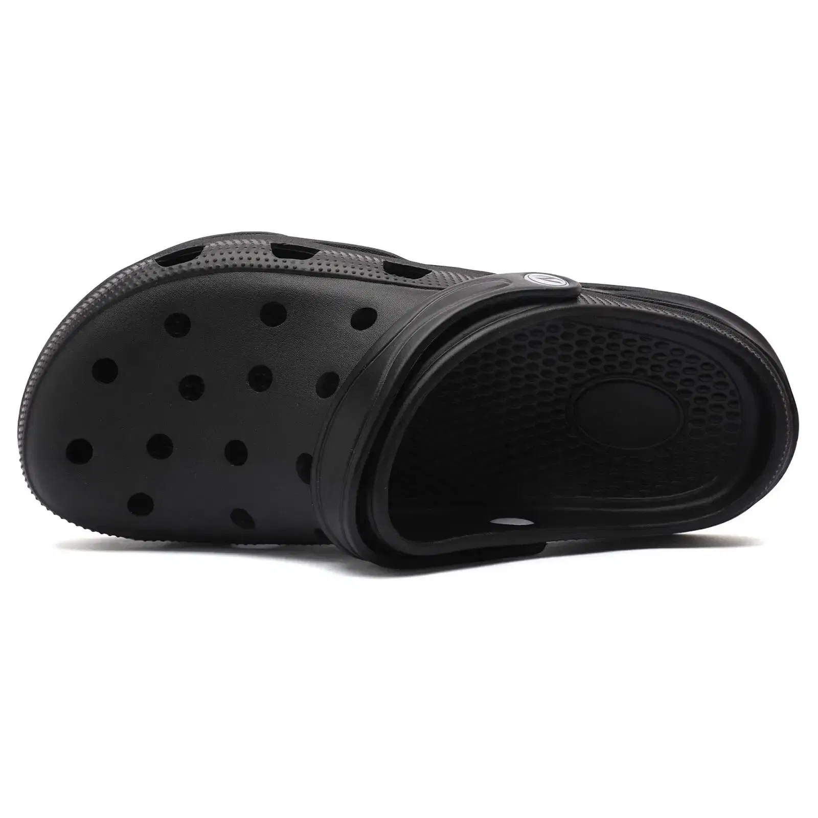 Shoe Size: 42, Color: Black - HOBIBEAR Unisex Garden Clogs Shoes Slippers Sandals for Men and Women