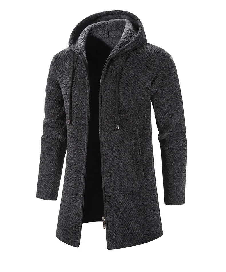Color: SKY BLUE, Size: 4XL - 2025 New Autumn Men's Long Sleeve Sweatshirts for Men with Zipper Hooded Mens Oversize Winter Top Jacket Coat Warm Streetwear